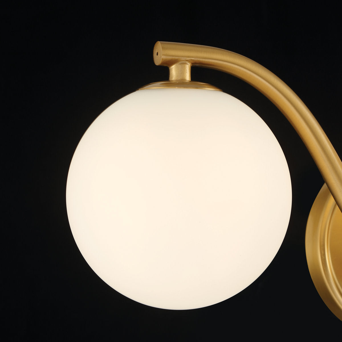 3 - Light Gold Steel Dimmable Wavy Vanity Light