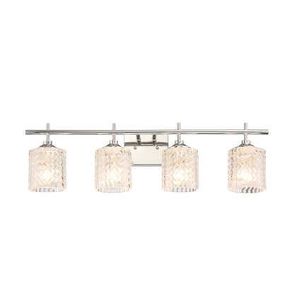 Elayne 4-Light Unique Glass Vanity Light