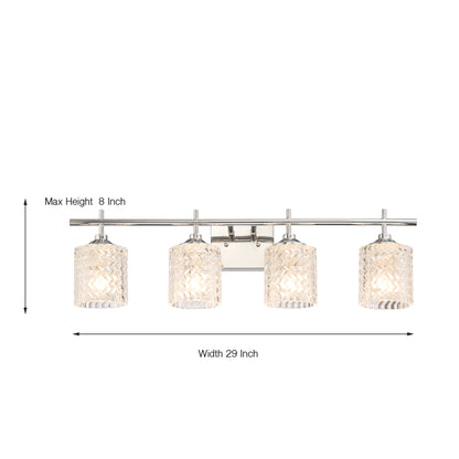 Elayne 4-Light Unique Glass Vanity Light