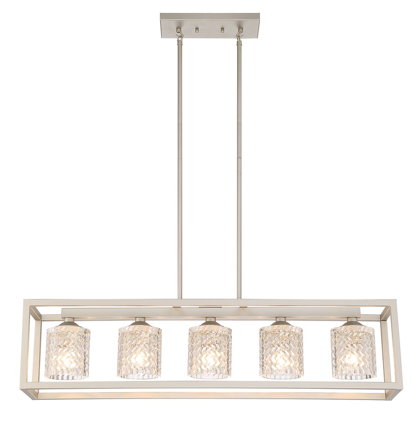 Elayne 5-Light Modern Kitchen Island Rectangle Chandelier