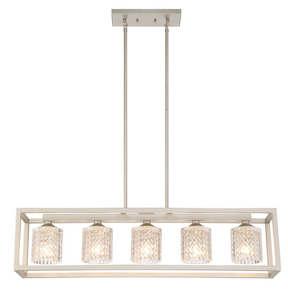 Elayne 5-Light Modern Kitchen Island Rectangle Chandelier