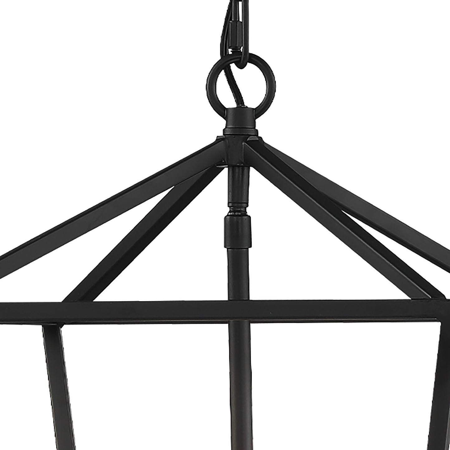 Arlington 4-Light Lantern Geometric Chandelier UL Listed