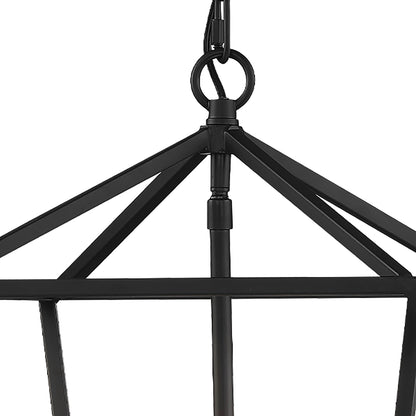 Arlington 4-Light Lantern Geometric Chandelier UL Listed