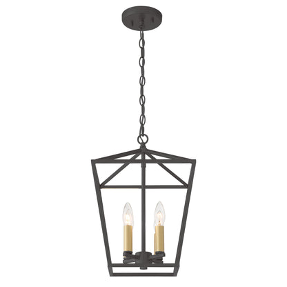 Arlington 4-Light Lantern Geometric Chandelier UL Listed