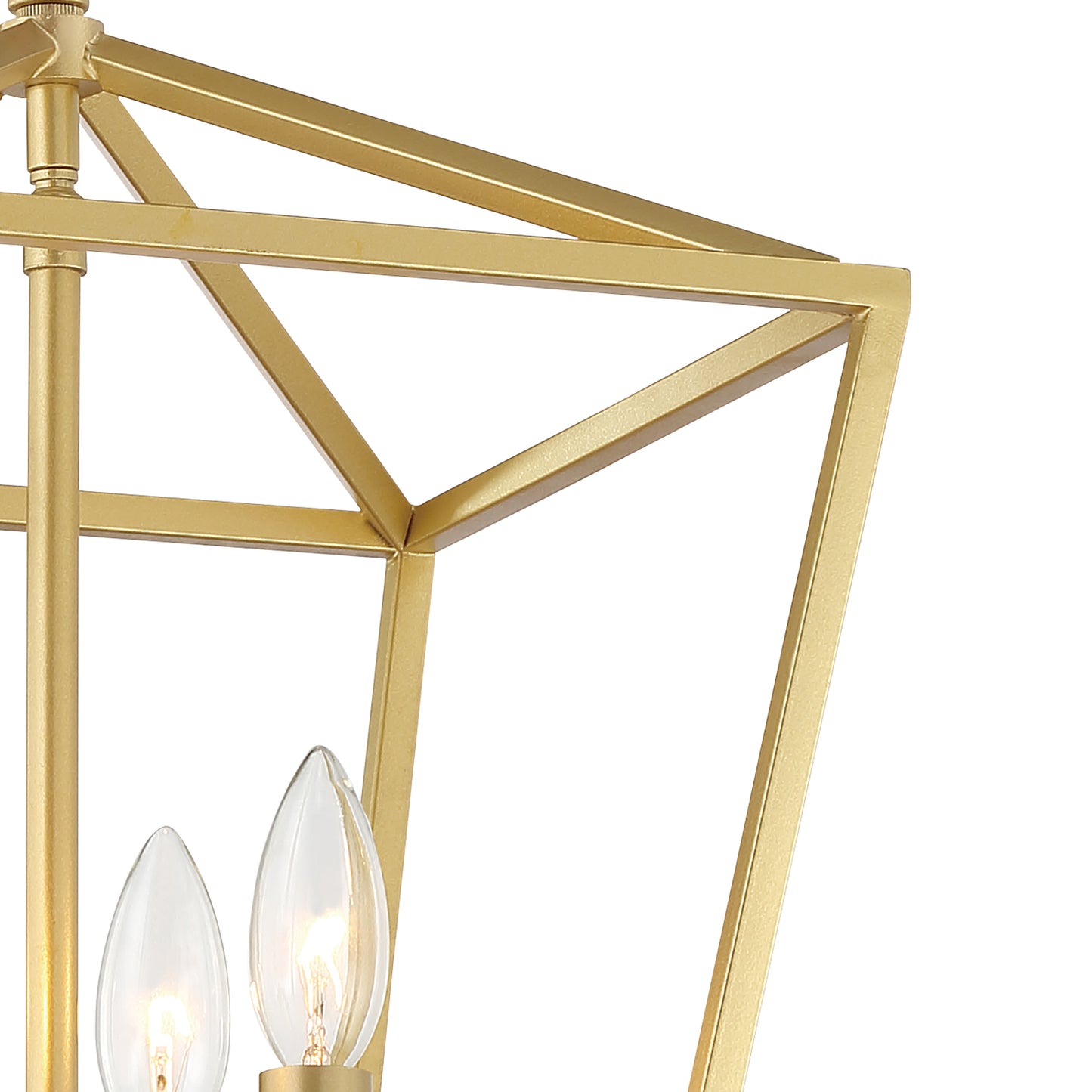 Arlington 4-Light Lantern Geometric Chandelier UL Listed