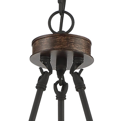 Davis 18-Light Candle Style Wagon Wheel Tiered Chandelier UL Listed