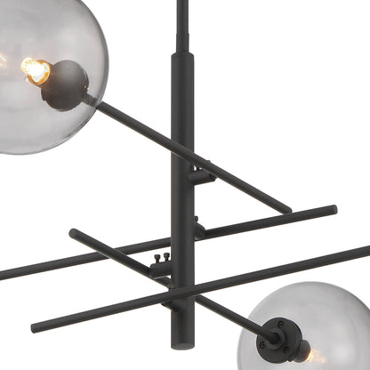 Darell 4-Light Sputnik Modern Linear Chandelier