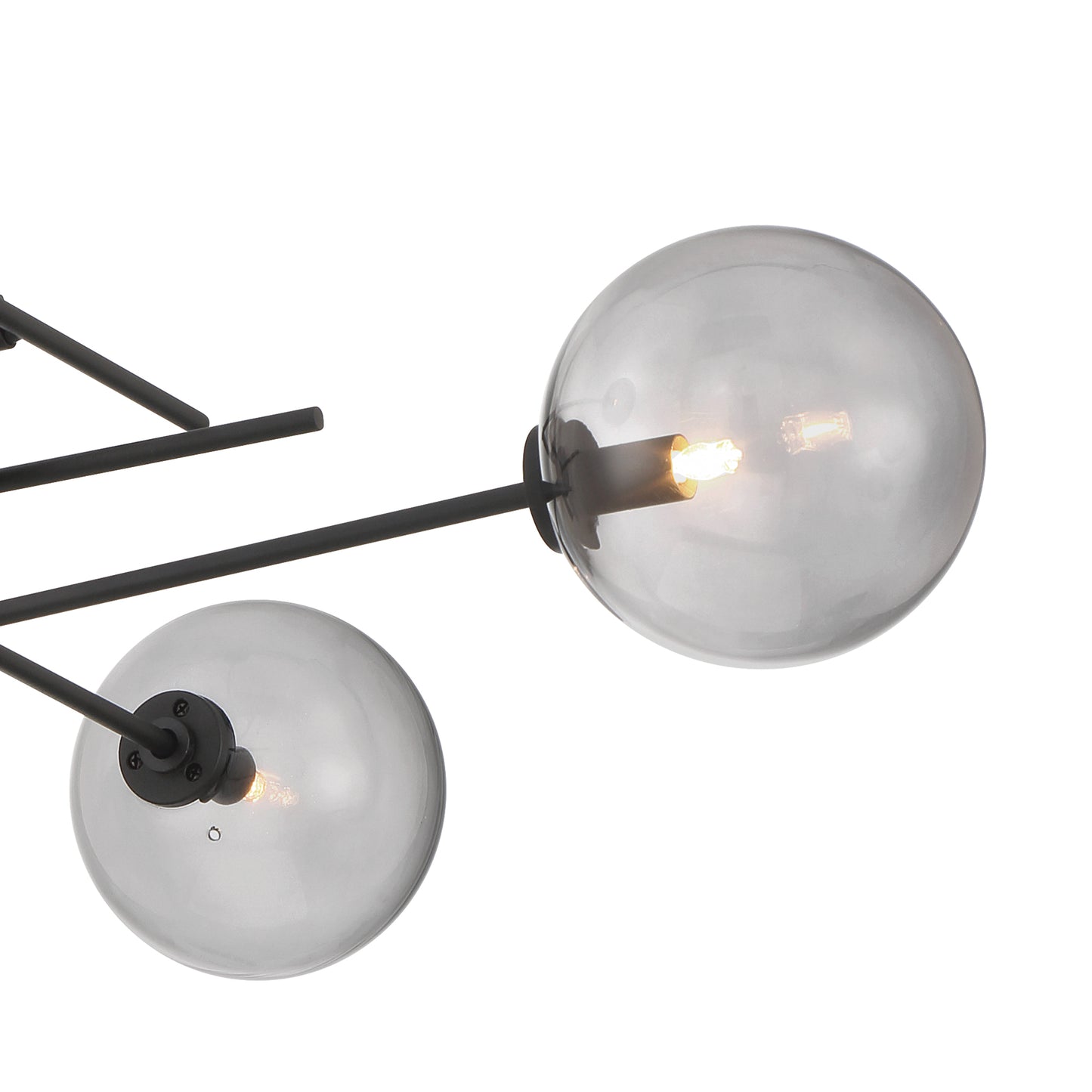 Darell 4-Light Sputnik Modern Linear Chandelier