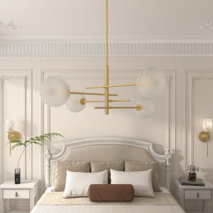 Darell 4-Light Sputnik Modern Linear Chandelier