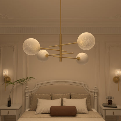 Darell 4-Light Sputnik Modern Linear Chandelier