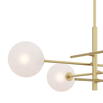 Darell 4-Light Sputnik Modern Linear Chandelier