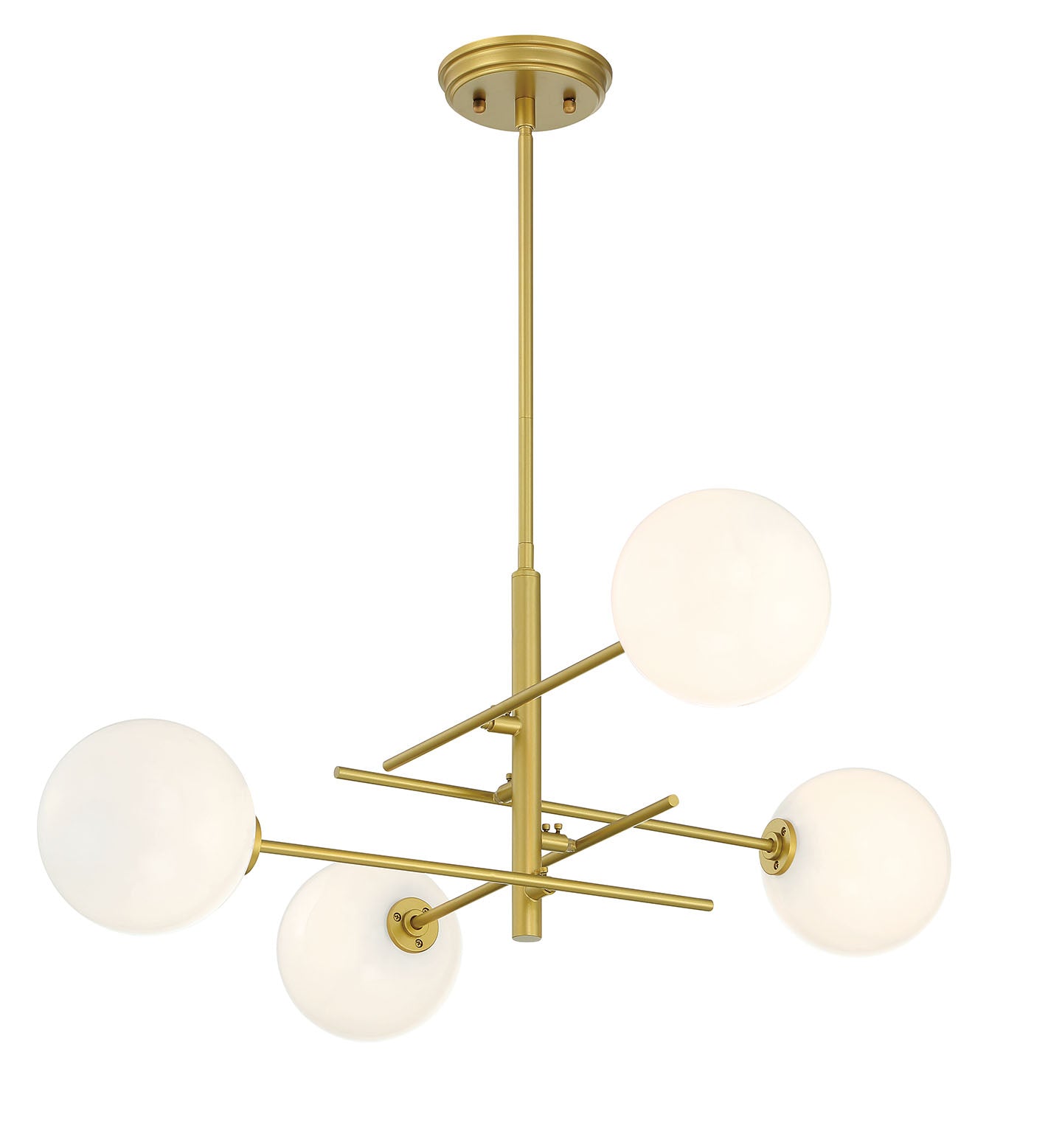 Darell 4-Light Sputnik Modern Linear Chandelier