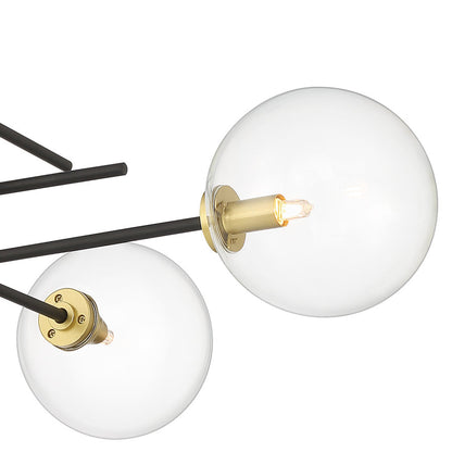 Darell 4-Light Sputnik Modern Linear Chandelier