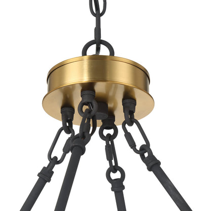 Amie 12-Light Candle Style Wagon Wheel Chandelier UL Listed