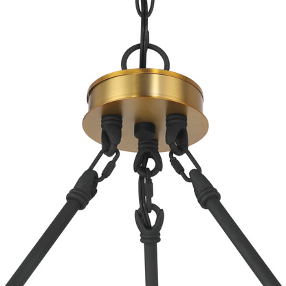 Nauvoo 20-Light Modern Candle Style Wagon Wheel Chandelier UL Listed