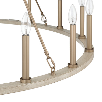 Bristol 16-Light Classic Candle Style Wagon Wheel Chandelier UL Listed