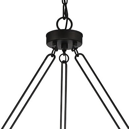 Montgomery 12-Light Candle Style Wagon Wheel Chain Chandelier