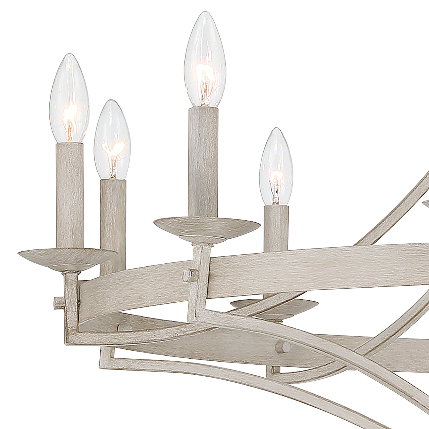 Chanton 12-Light Classic Candle Style Wagon Wheel Chandelier UL Listed