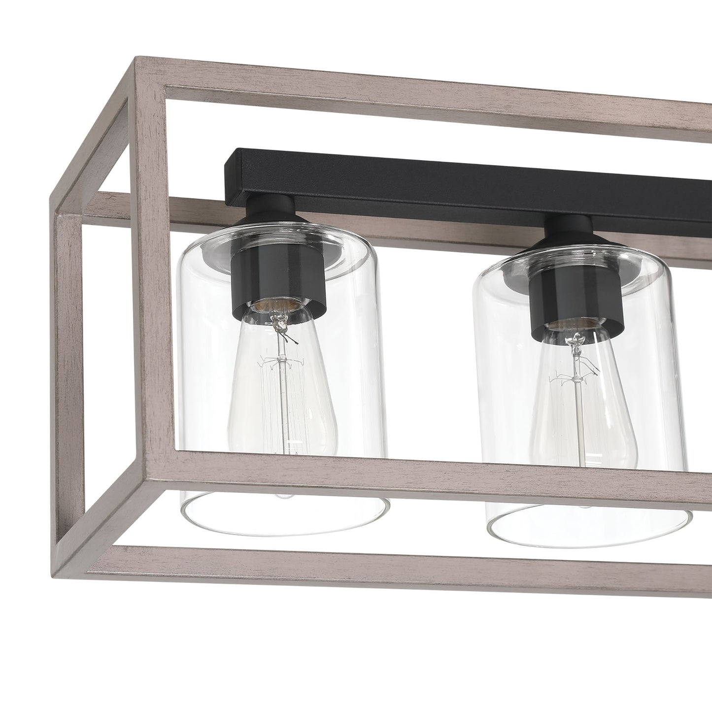 Lustre rectangulaire à 7 lumières pour îlot de cuisine Greeley