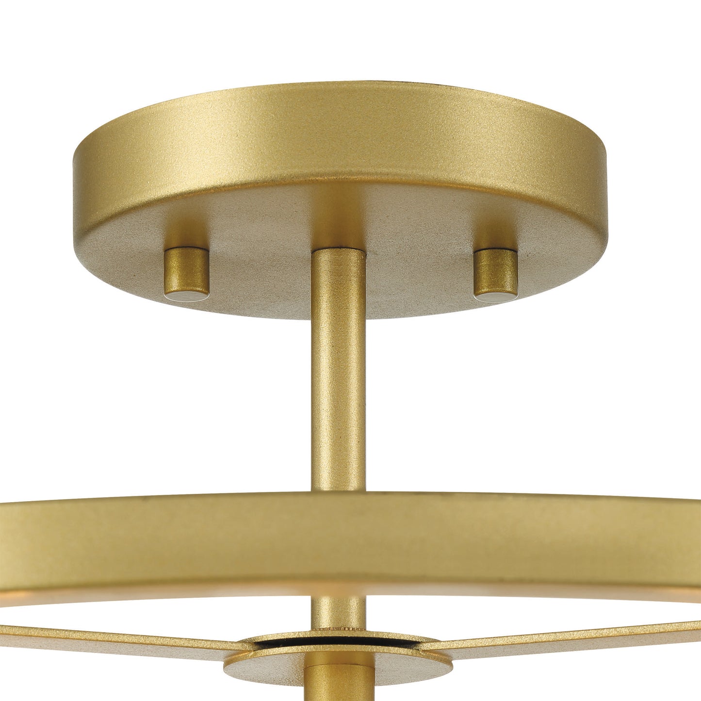 Annie 3-Light Glass Semi Flush Mount