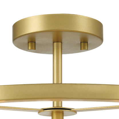 Annie 3-Light Glass Semi Flush Mount