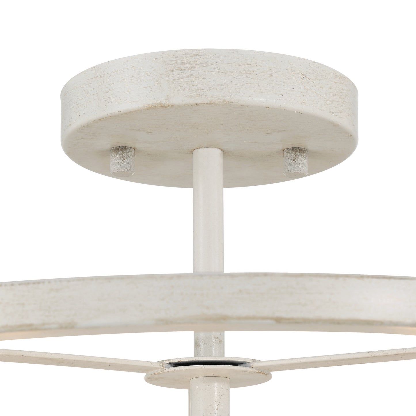 Annie 3-Light Glass Semi Flush Mount