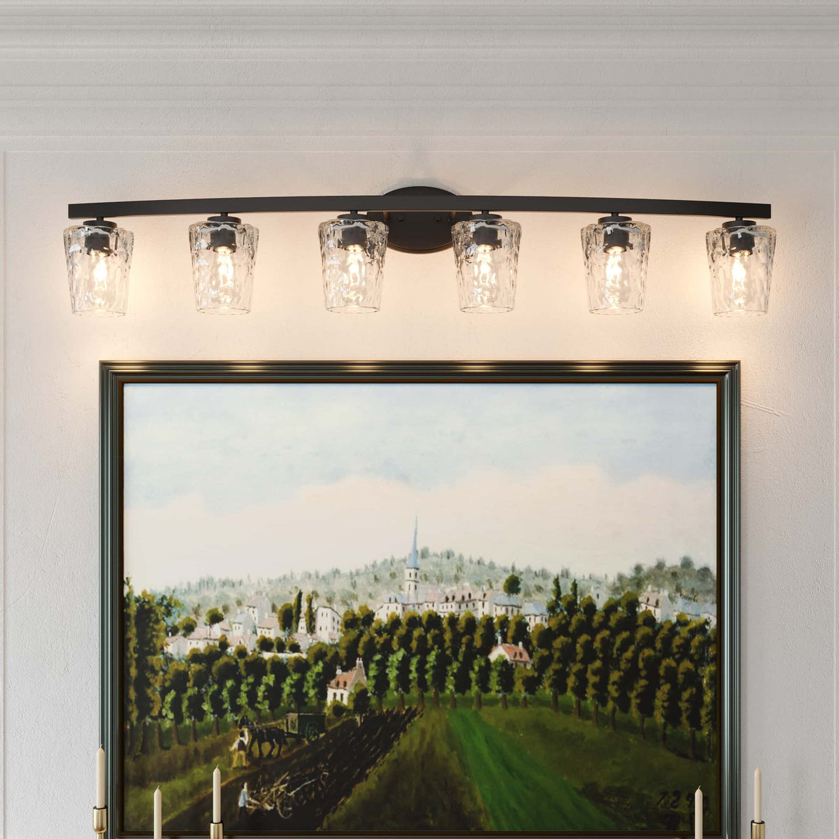 Waycross 6-Light Honeycomb Design Bathroom Vanity Light