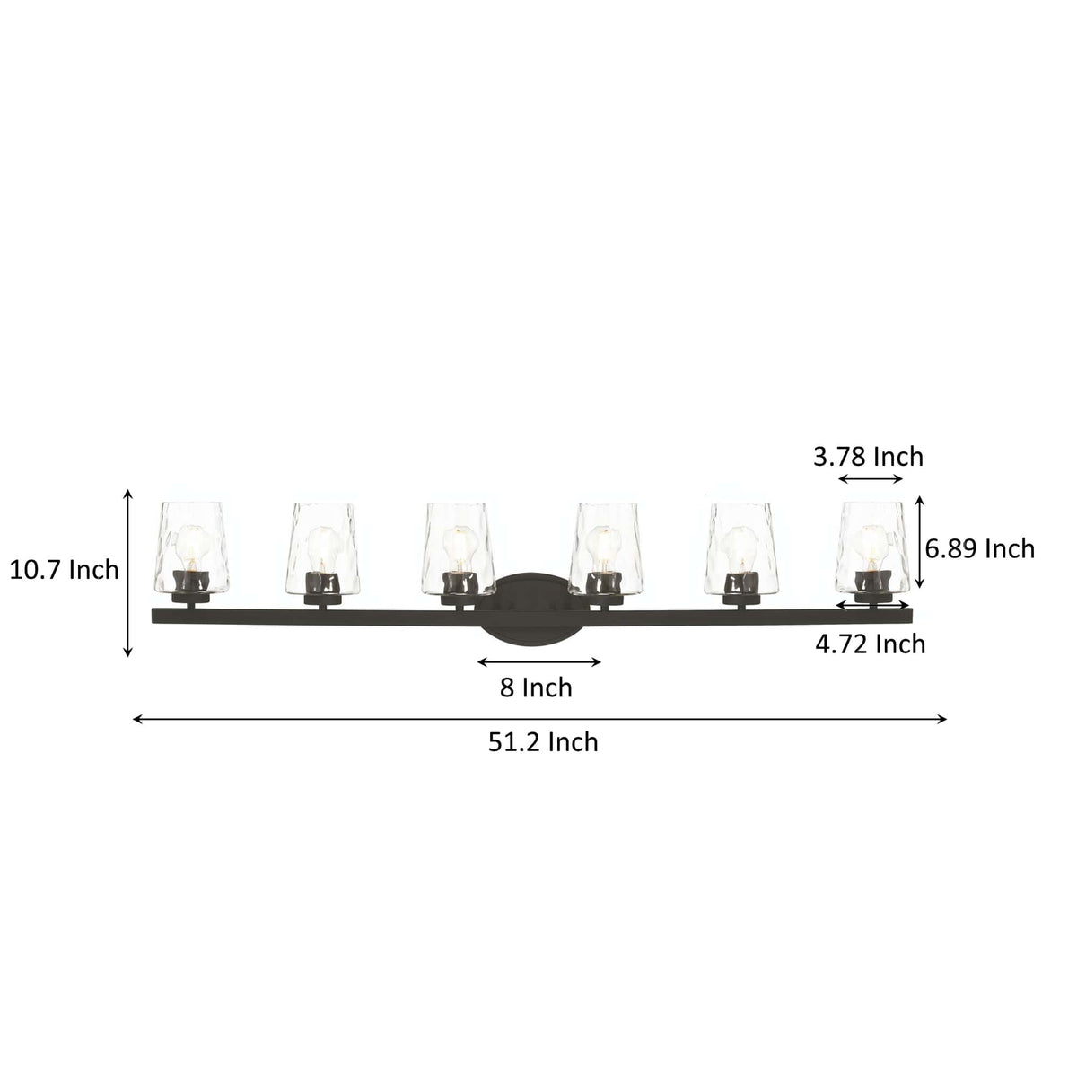 Waycross 6-Light Honeycomb Design Bathroom Vanity Light