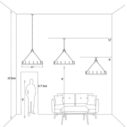 Martanae 15-Light Candle Style Wagon Wheel Chandelier UL Listed