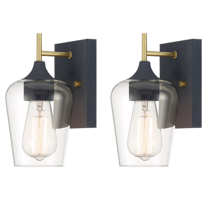 Sebring 1-Light Glass Wall Sconce (Set of 2)