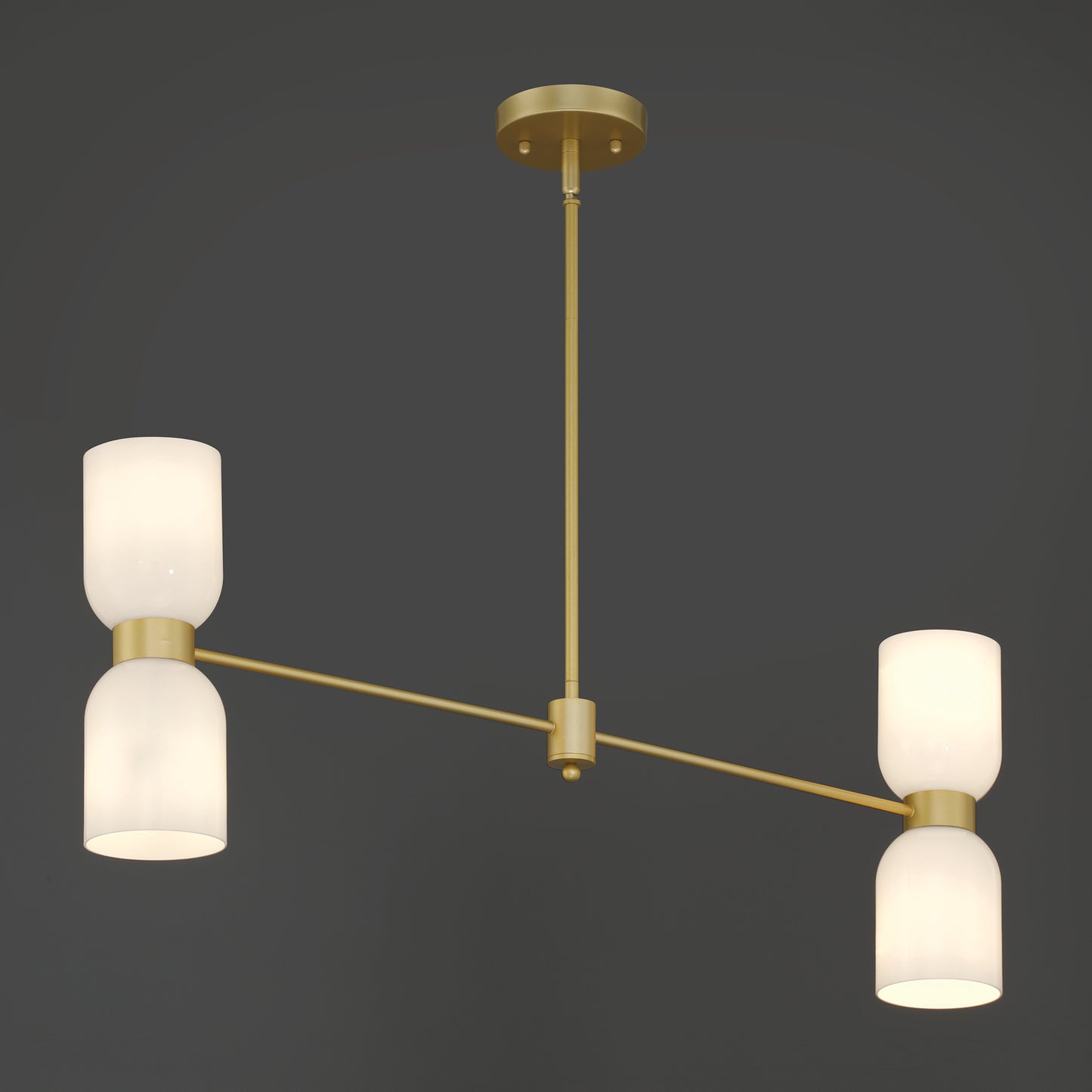 Carthage 4-Light Modern Linear Chandelier