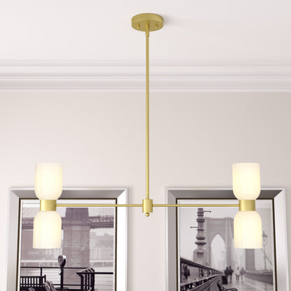 Carthage 4-Light Modern Linear Chandelier