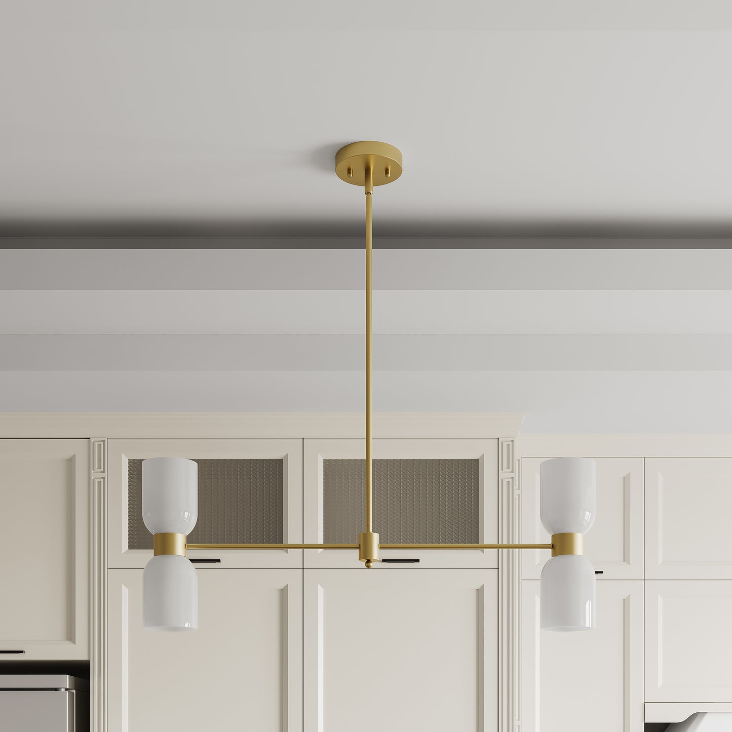 Carthage 4-Light Modern Linear Chandelier