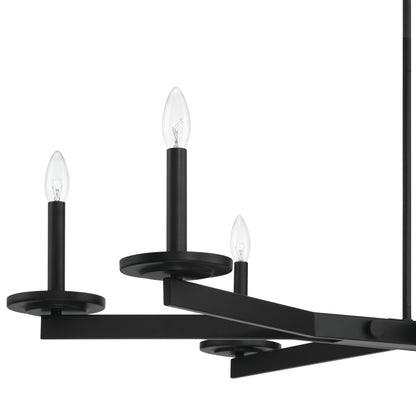 Adelina 6-Light Modern Linear Chandelier UL Listed