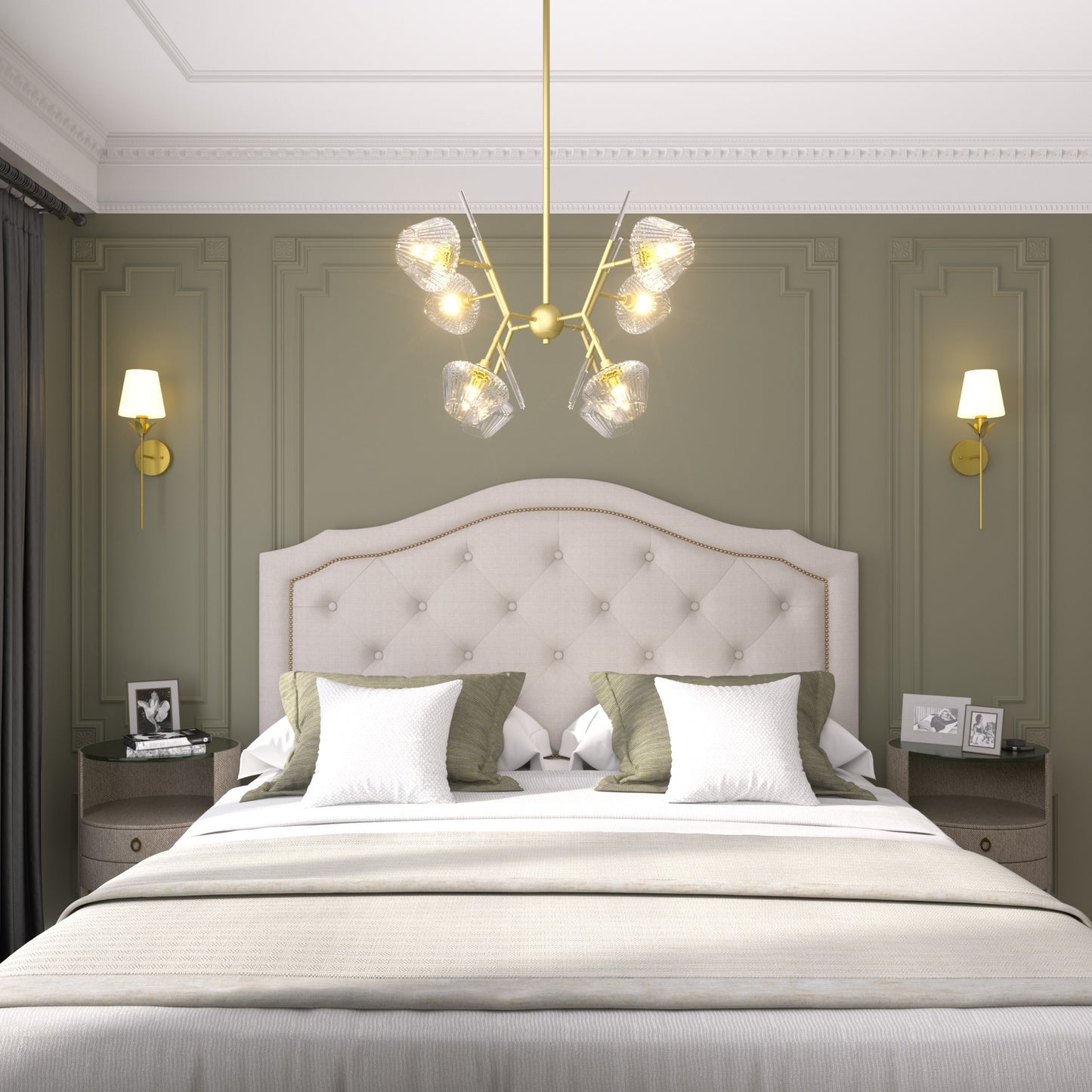 Aime 1-Light Vintage Gold Wallchiere