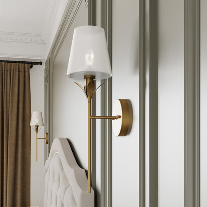 Aime 1-Light Vintage Gold Wallchiere