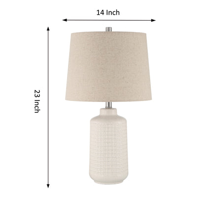 Lampe de table beige à 1 lampe Aelicia (lot de 2)