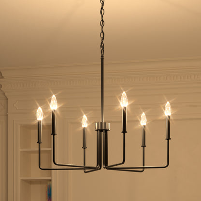 Stabiae 6-Light Classic Linear Chandelier