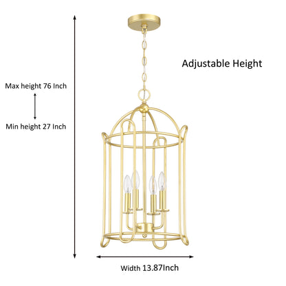 Telluride 4-Light Lantern Cage Chandelier