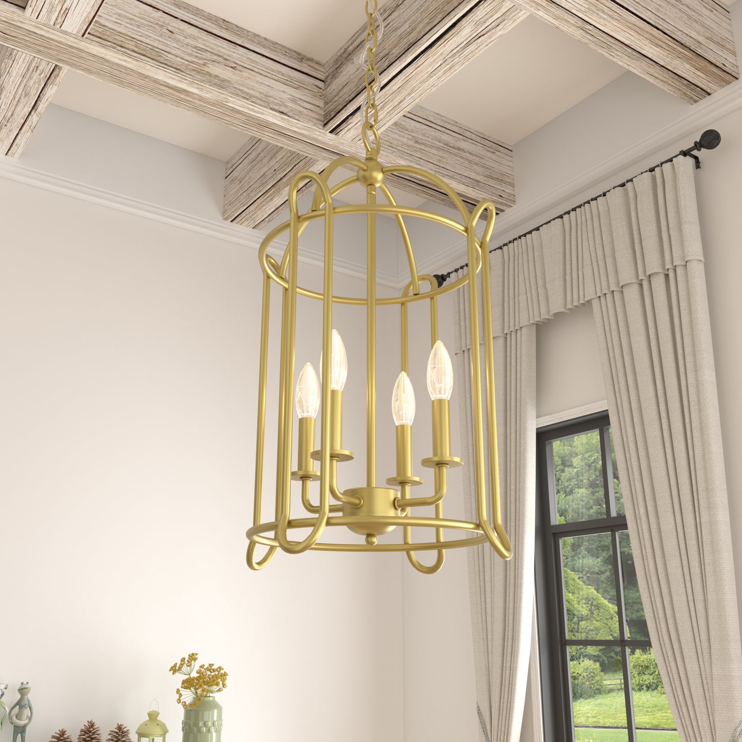 Telluride 4-Light Lantern Cage Chandelier