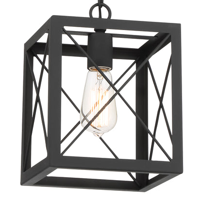 Alodie 1-Light Lantern Square Pendant UL Listed