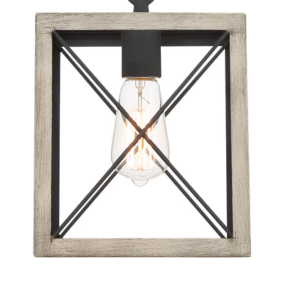 Alodie 1-Light Lantern Square Pendant UL Listed