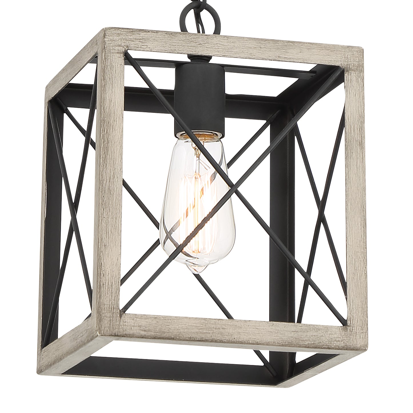 Alodie 1-Light Lantern Square Pendant UL Listed