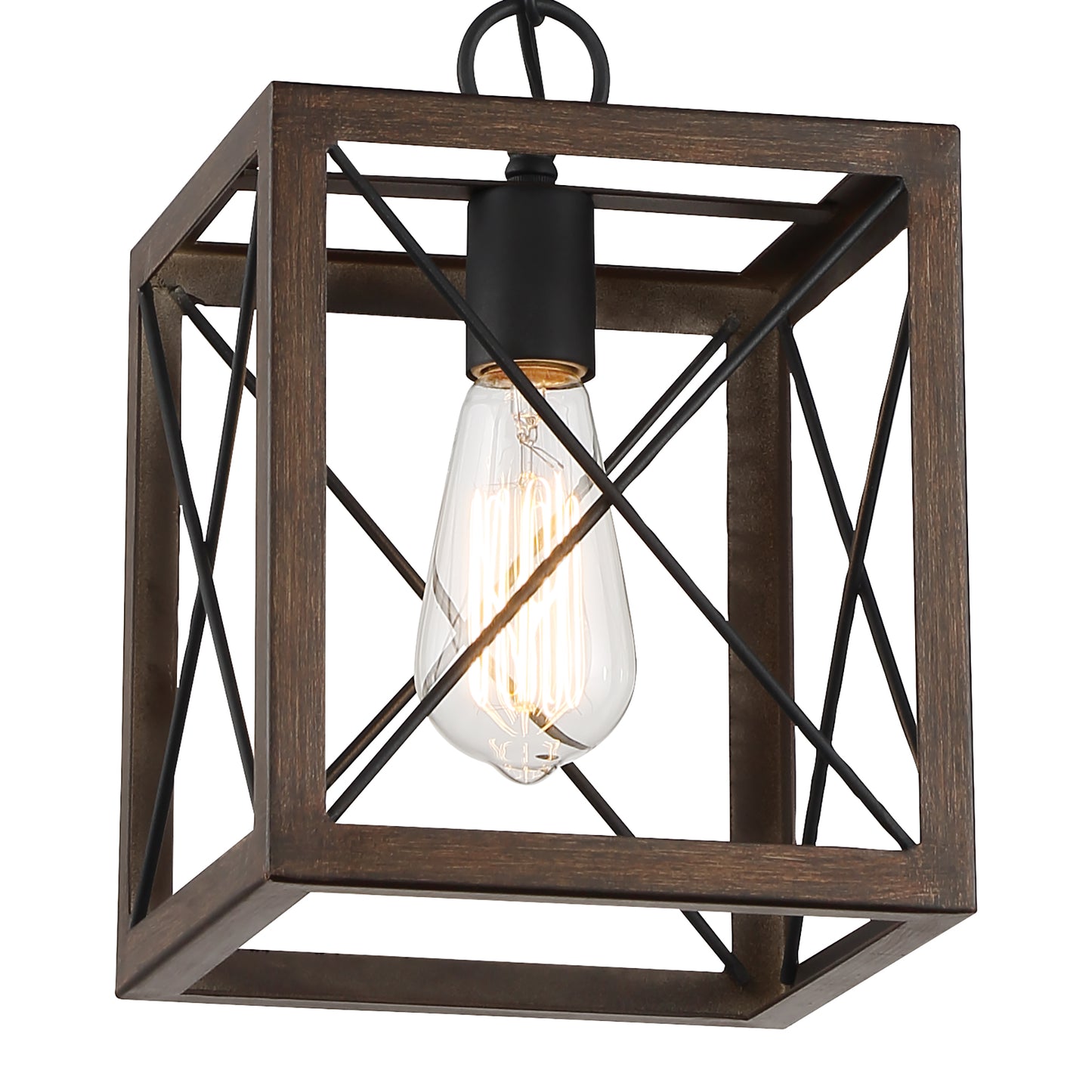 Alodie 1-Light Lantern Square Pendant UL Listed