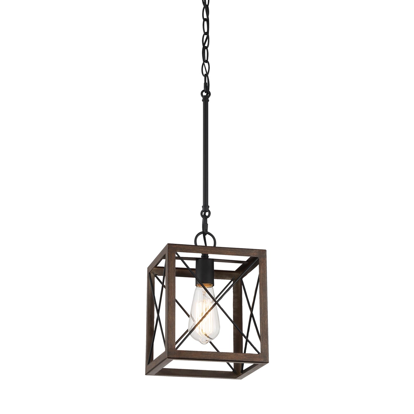 Alodie 1-Light Lantern Square Pendant UL Listed