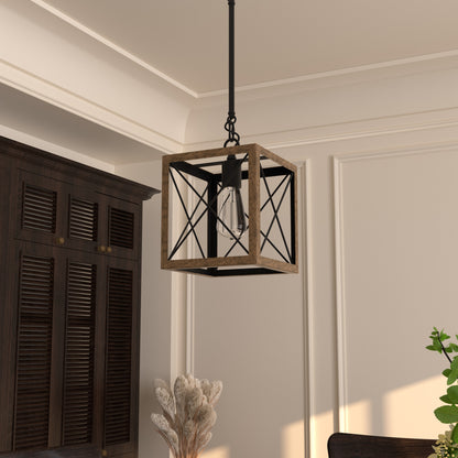 Alodie 1-Light Lantern Square Pendant UL Listed