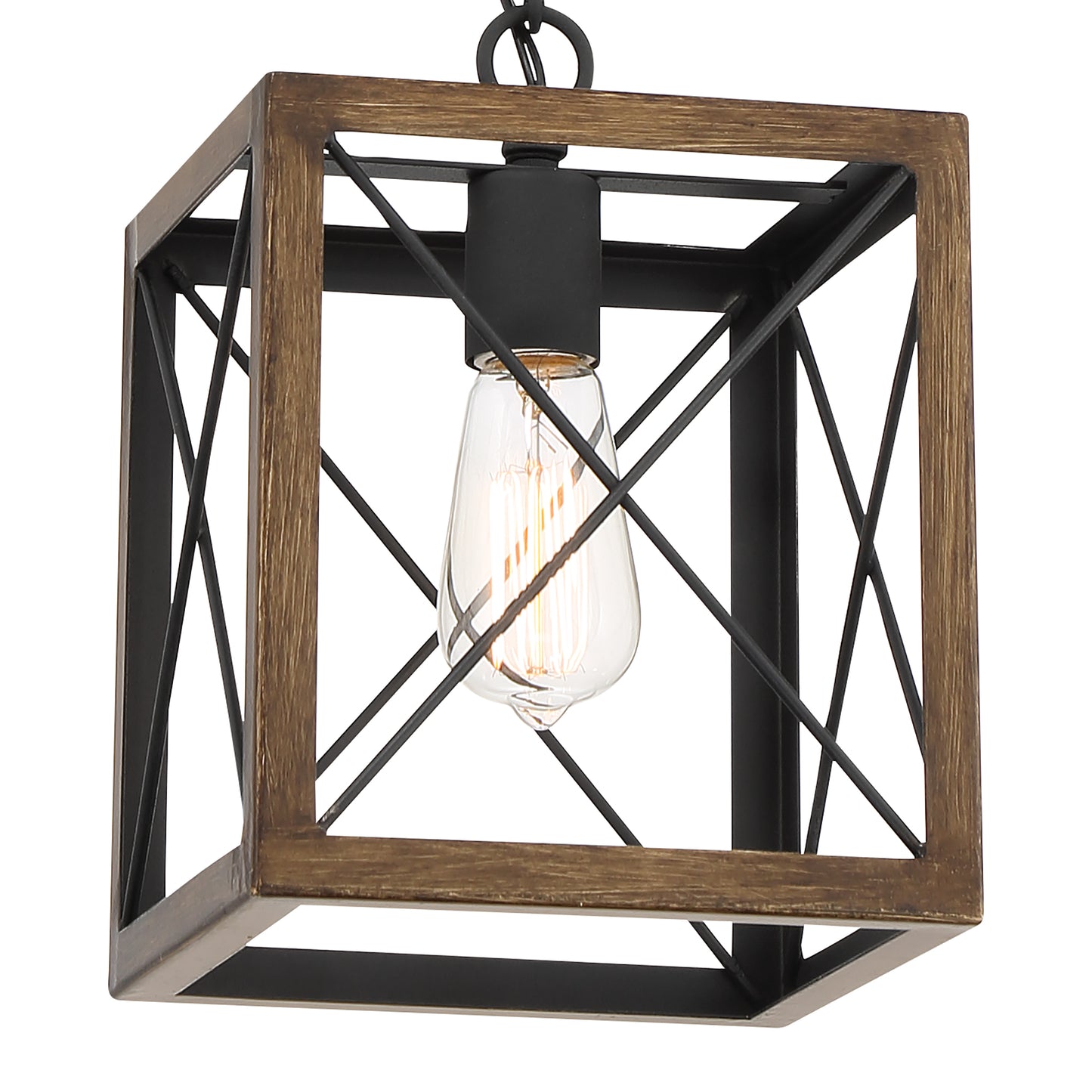 Alodie 1-Light Lantern Square Pendant UL Listed