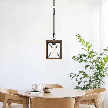 Alodie 1-Light Lantern Square Pendant UL Listed