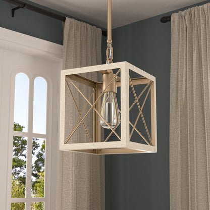 Alodie 1-Light Lantern Square Pendant UL Listed