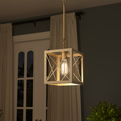 Alodie 1-Light Lantern Square Pendant UL Listed